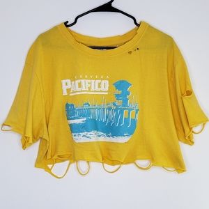 Pacifico Cerveza Destructed Crop Tee